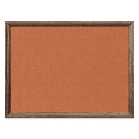United Visual Products Decor Wood Combo Board, 48"x36", Walnut/White Porcelain & Dark Spruce UV703DEFAB-WALNUT-WHTPORC-DRKSPR